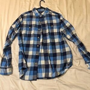 Blue Plaid Men's Shirt